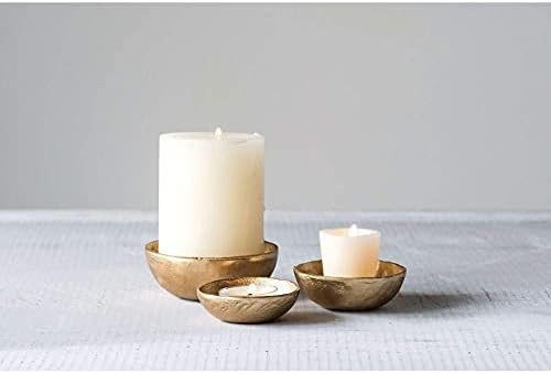 Small Gold Painted Metal Decorative Bowls, Set of 2 | Amazon (US)