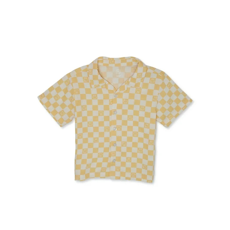 Wonder Nation Baby & Toddler Boys' Camp Shirt, Sizes 12M-5T | Walmart (US)