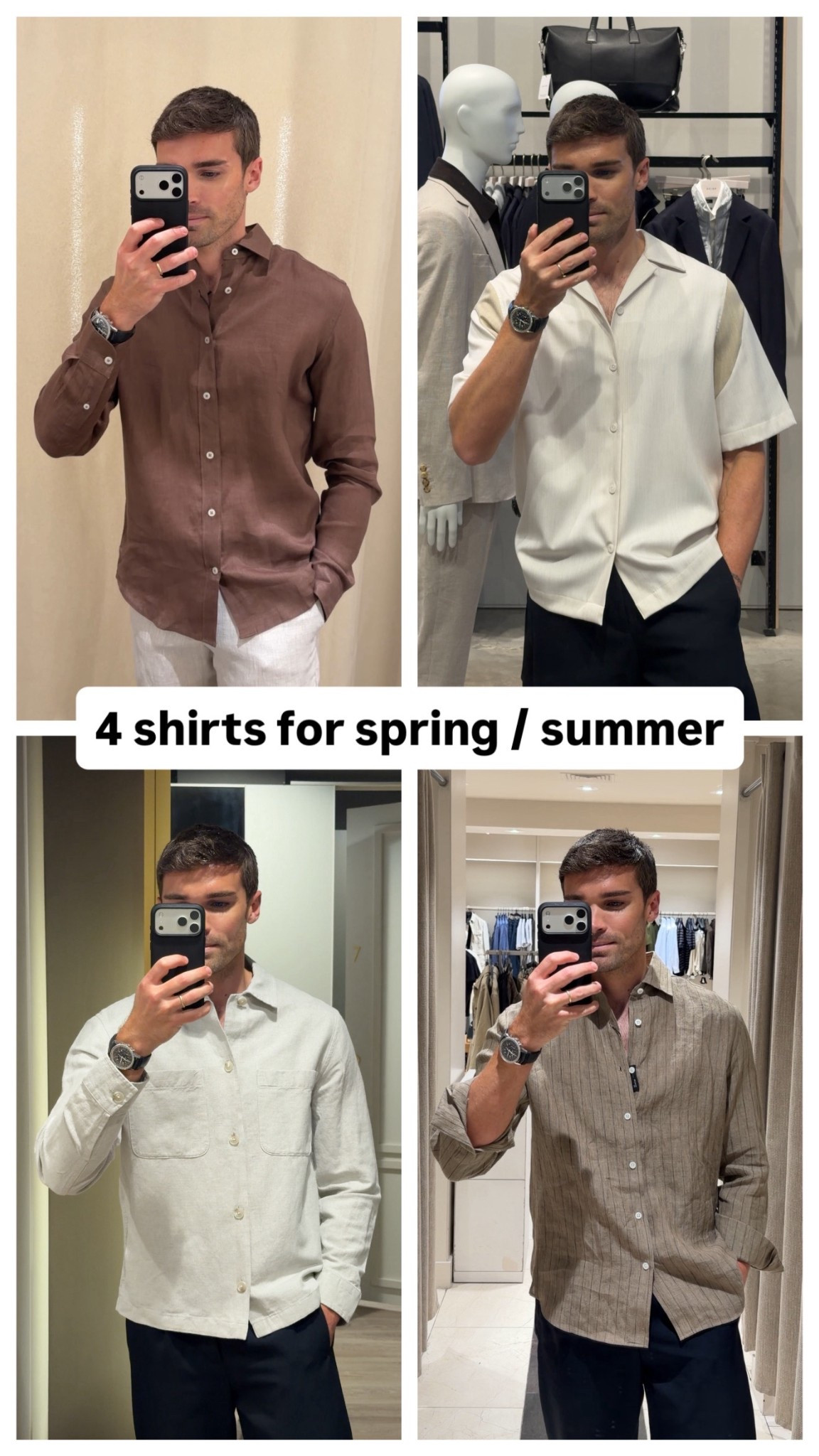 4 great shirt options for spring / summer. Three of these would be great for any holidays you’ve got coming up too ☀️ 👍🏼

#LTKmens #LTKstyletip #LTKspring