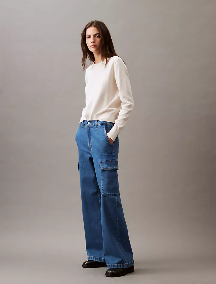 Cargo Wide Leg Fit Jeans | Calvin Klein | Calvin Klein (US)