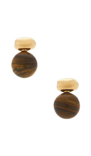BaubleBar Nat Stud Earrings in Metallic Gold. | Revolve Clothing (Global)
