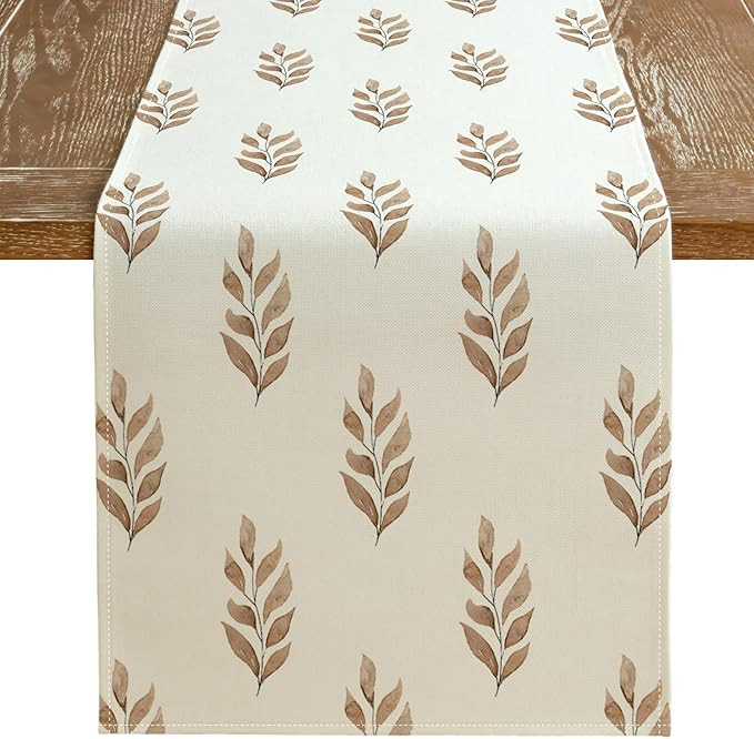 ARKENY Fall Leaf Table Runner 13x72 Inches, Holiday Indoor Outdoor Table Decoration for Home | Amazon (US)