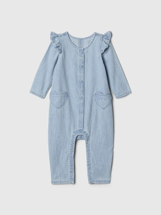 Baby Denim Heart One-Piece | Gap (US)