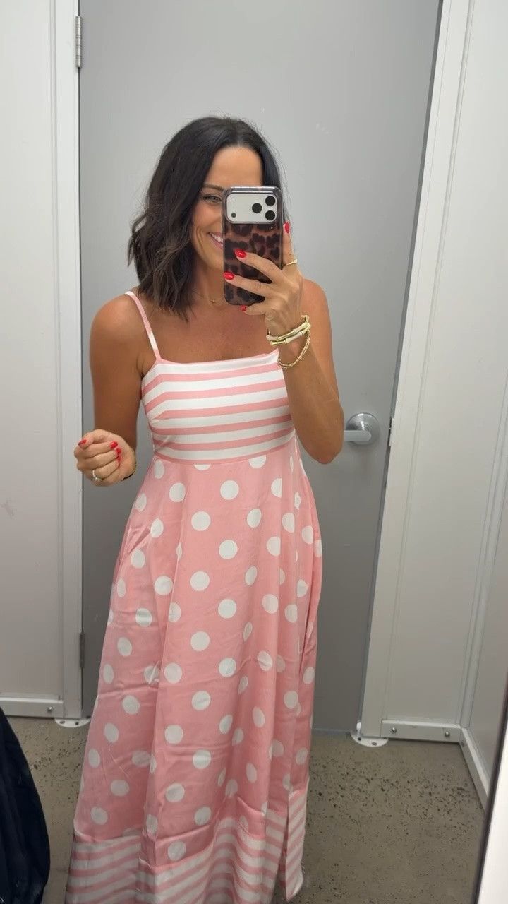 The sweetest pink summer maxi. 💗 Love the mixed stripes and polka dots!

Size XS
5’3” for reference

#WalmartFashion #WalmartFinds #AffordableStyle #SummerDress #MaxiDress #VacationStyle #EverydayStyle #LTKStyle #LTKCreator #WalmartStyle