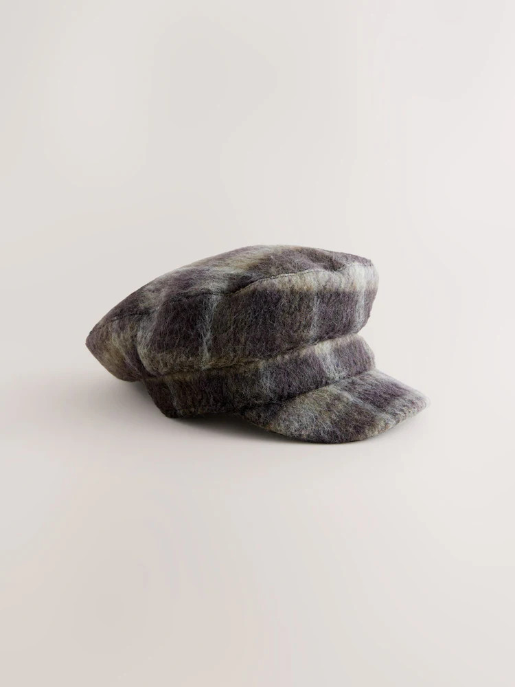Buy Brown Check Baker Boy Hat from Next Ireland | Next EU