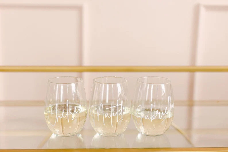Personalized Stemless Wine Glass | Stemless Wine Glasses | Custom Stemless Wine Glass | Custom Wi... | Etsy (US)