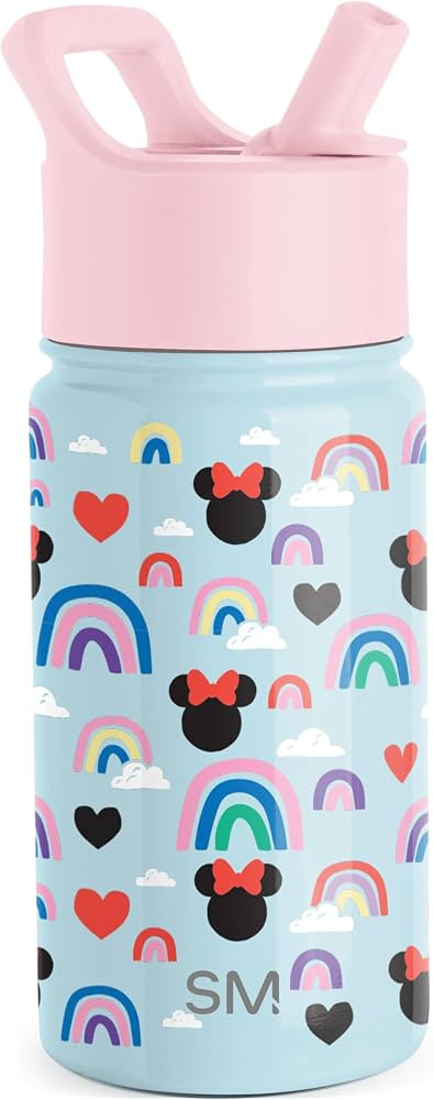 Simple Modern Kids Summit Water Bottle with Straw Lid | Disney Minnie Mouse 14oz Stainless Steel ... | Amazon (US)