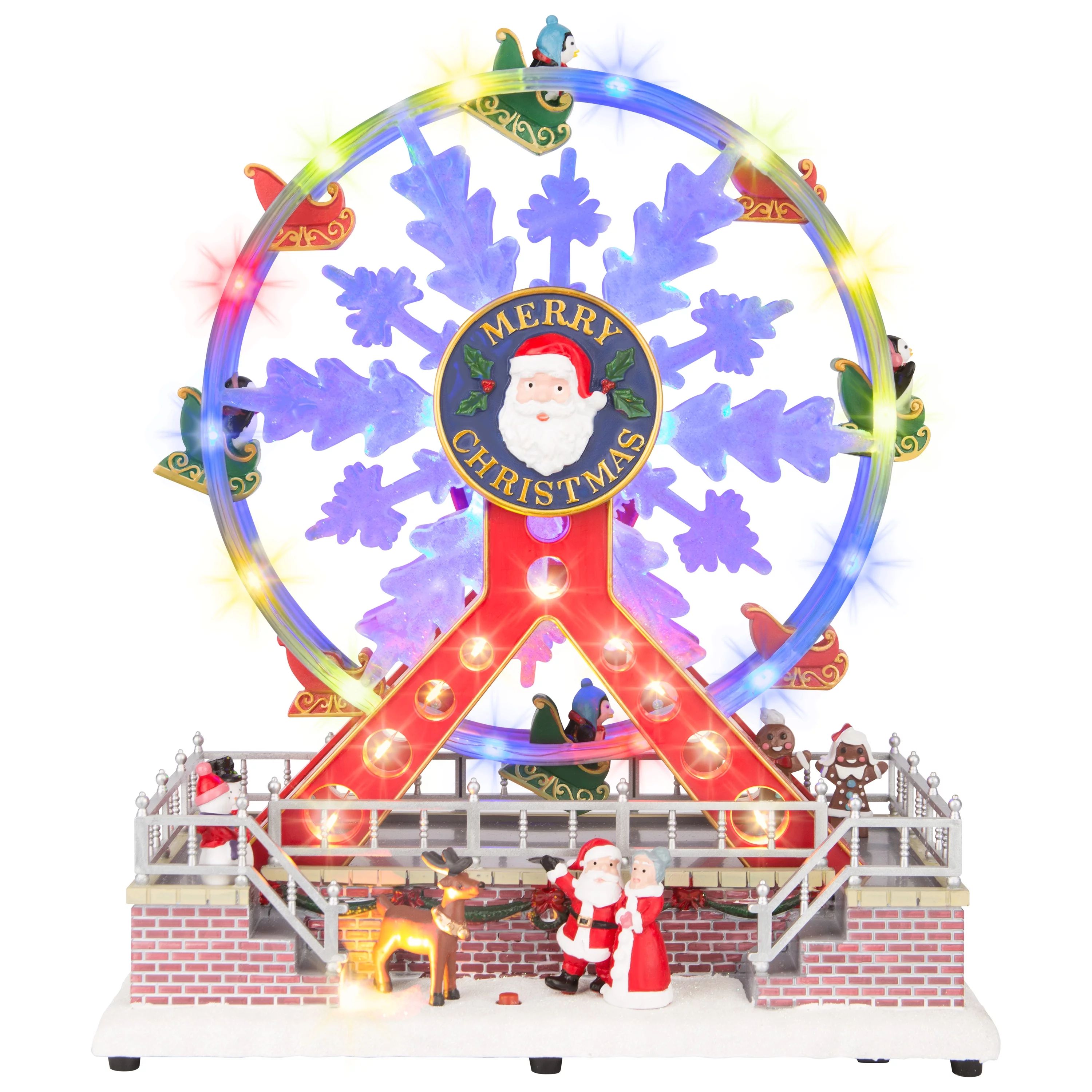 Christmas Village Light-Up Animated Ferris Wheel, 13 in, by Holiday Time | Walmart (US)