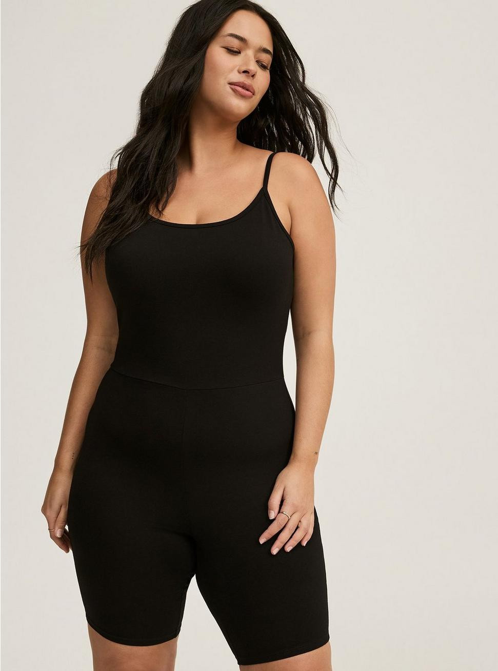 Bike Short Catsuit - Black | Torrid (US & Canada)