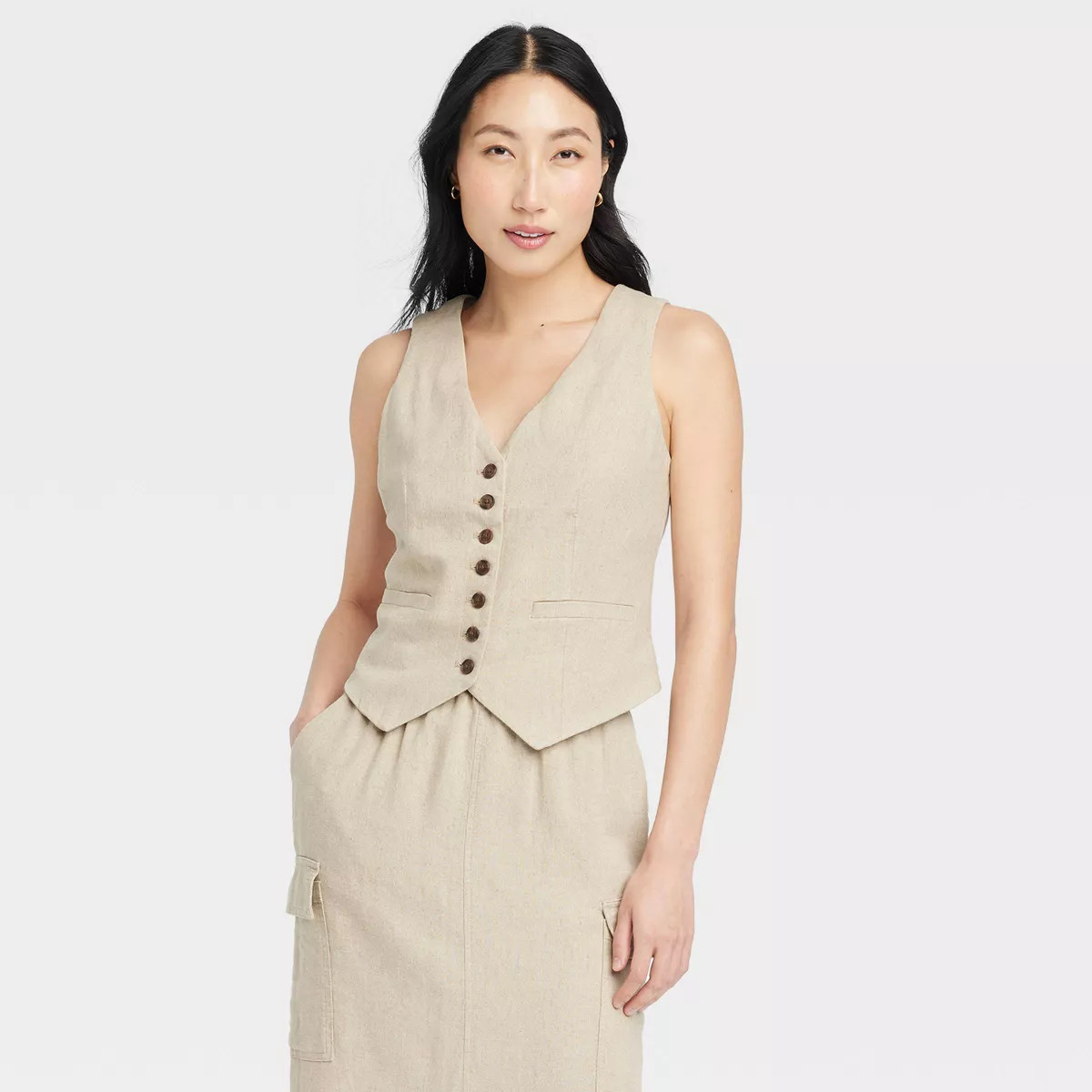 Women's Tailored Suit Vest - A New Day™ | Target