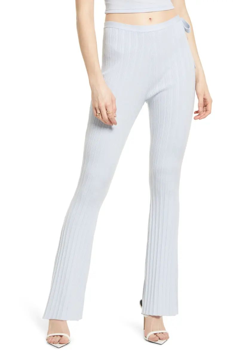Ribbed Side-Tie Knit Pants | Nordstrom