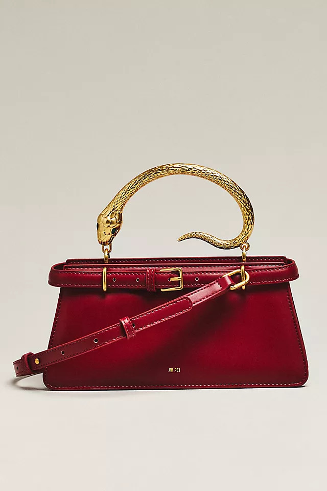 Elena Snake Top Handle Bag | Anthropologie (US)