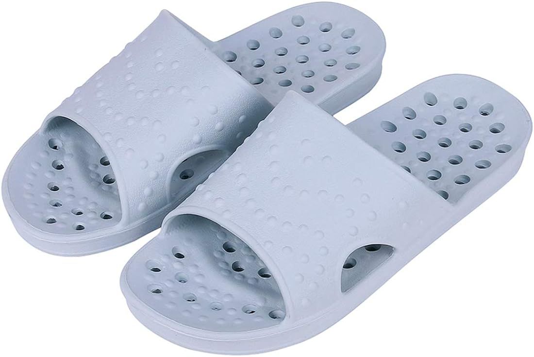 shevalues Shower Shoes for Women Quick Drying Pool Slides Beach Sandals with Drain Holes | Amazon (US)