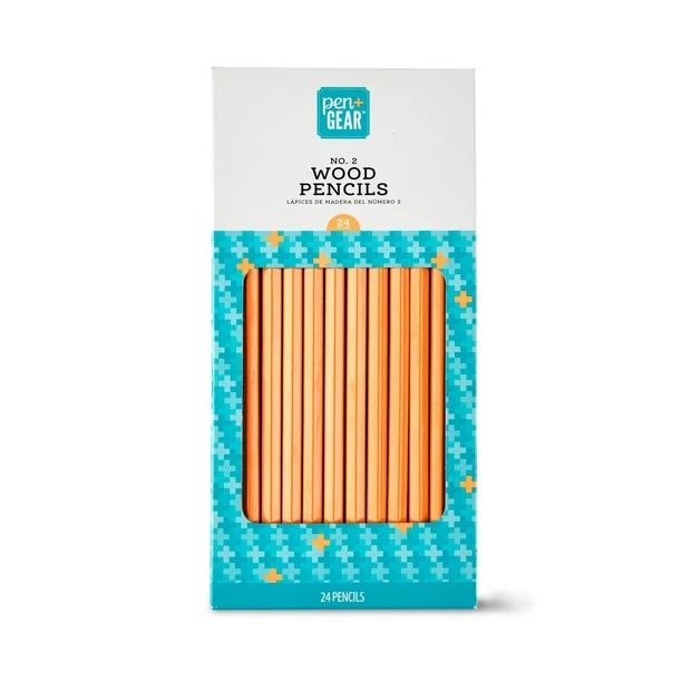 Pen + Gear No. 2 Wood Pencils, Unsharpened, 24 Count - Walmart.com | Walmart (US)