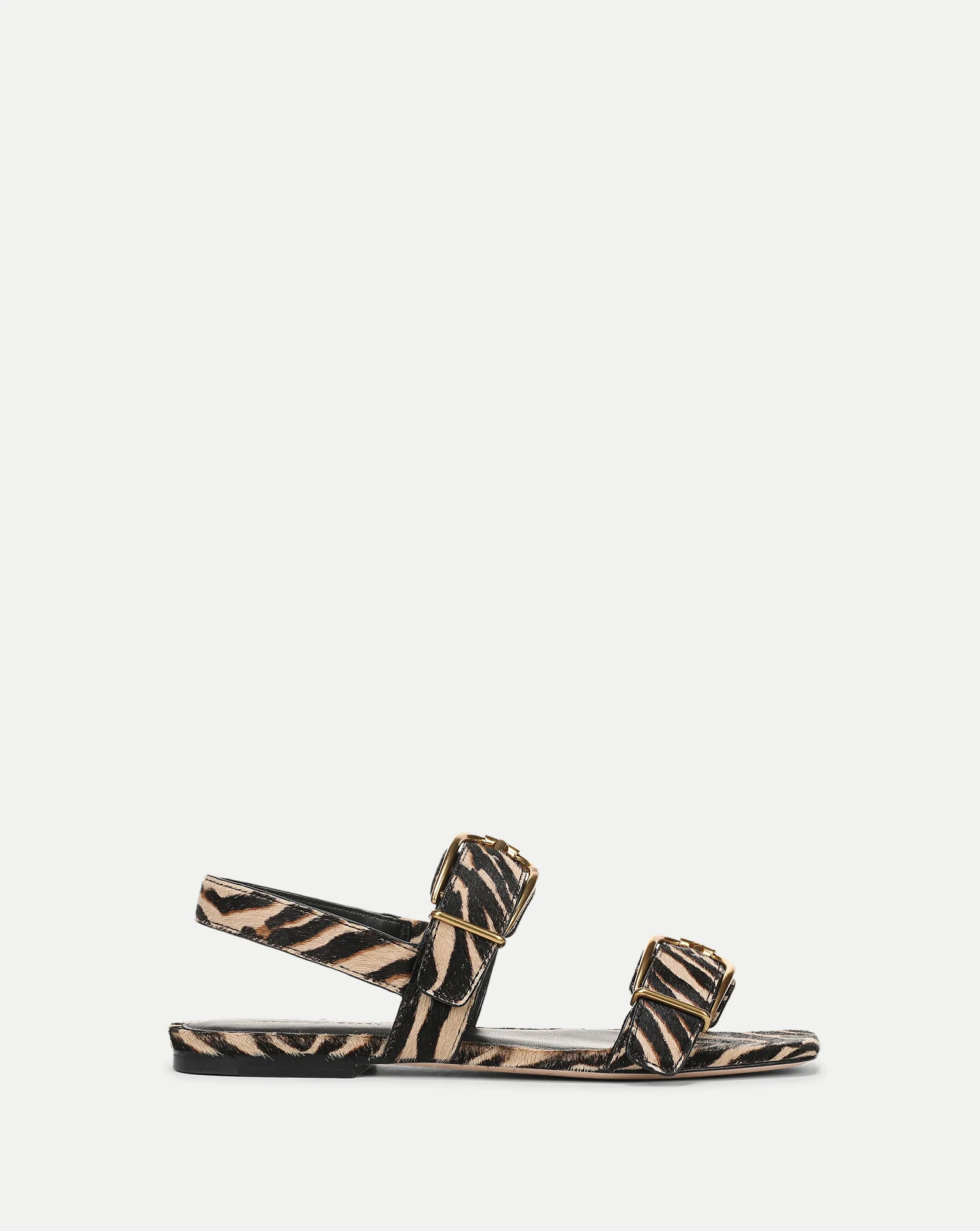 Maglio Calf Hair Sandal in Zebra Print Ziger | Veronica Beard | Veronica Beard