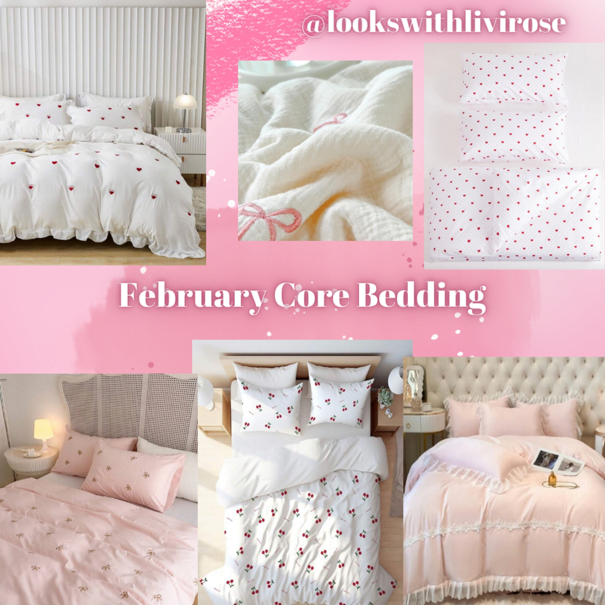 Bows, cherries, ruffles, baby pink - need! 

#LTKhome #LTKSeasonal #LTKfindsunder50