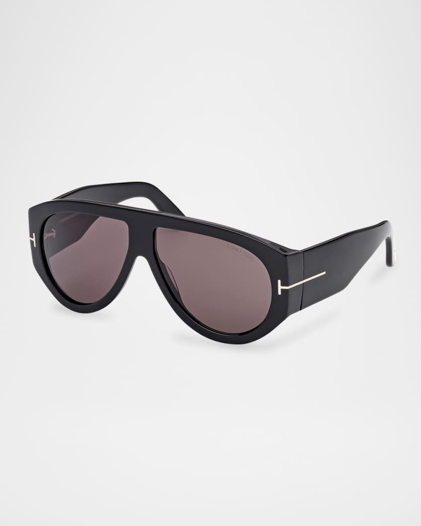 Men's Bronson T-Logo Shield Sunglasses | Neiman Marcus