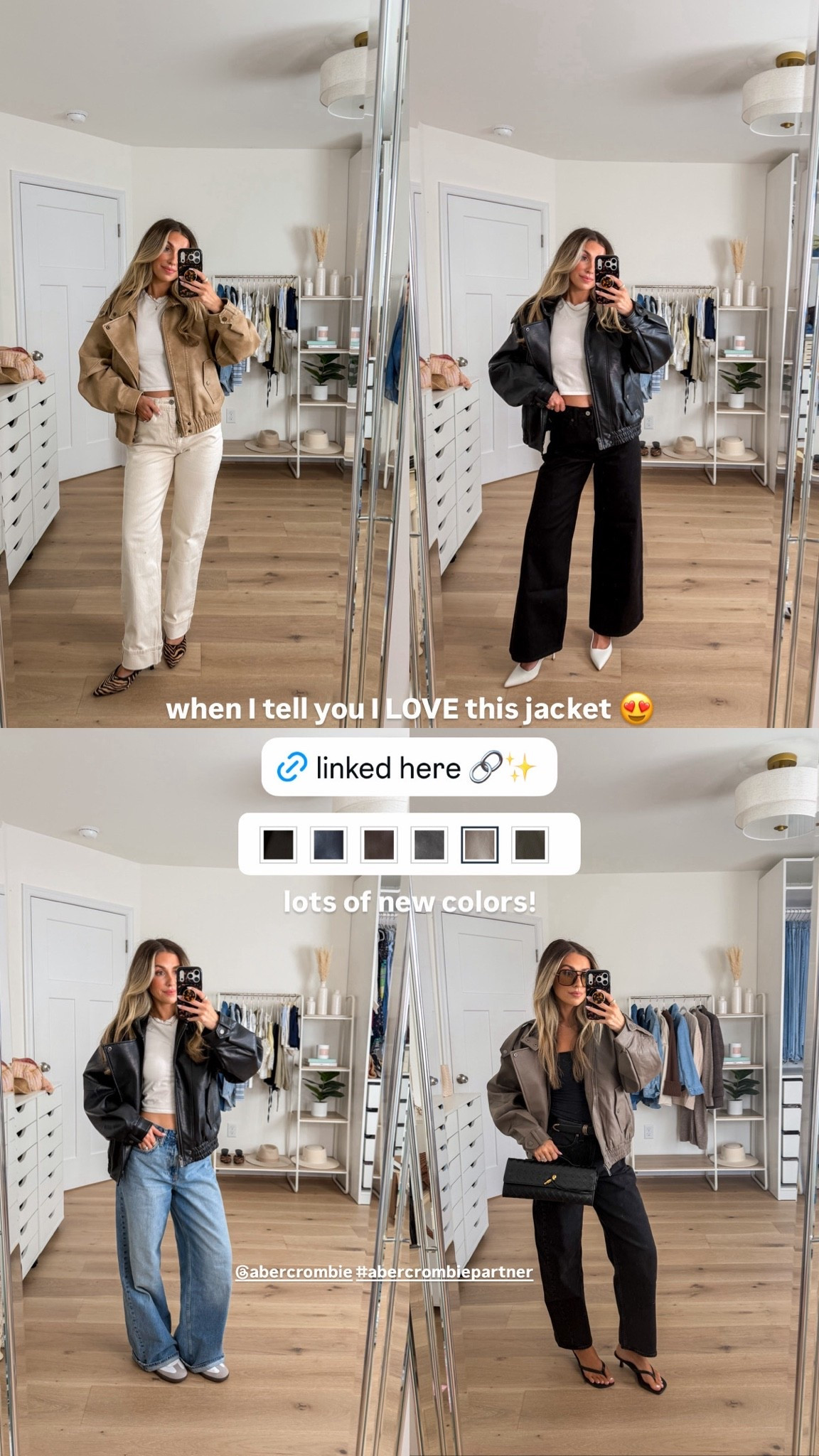my favorite jacket in new colors for fall!!! Wearing a xs @abercrombie #abercrombiepartner

#LTKootd #LTKPetite #LTKSeasonal