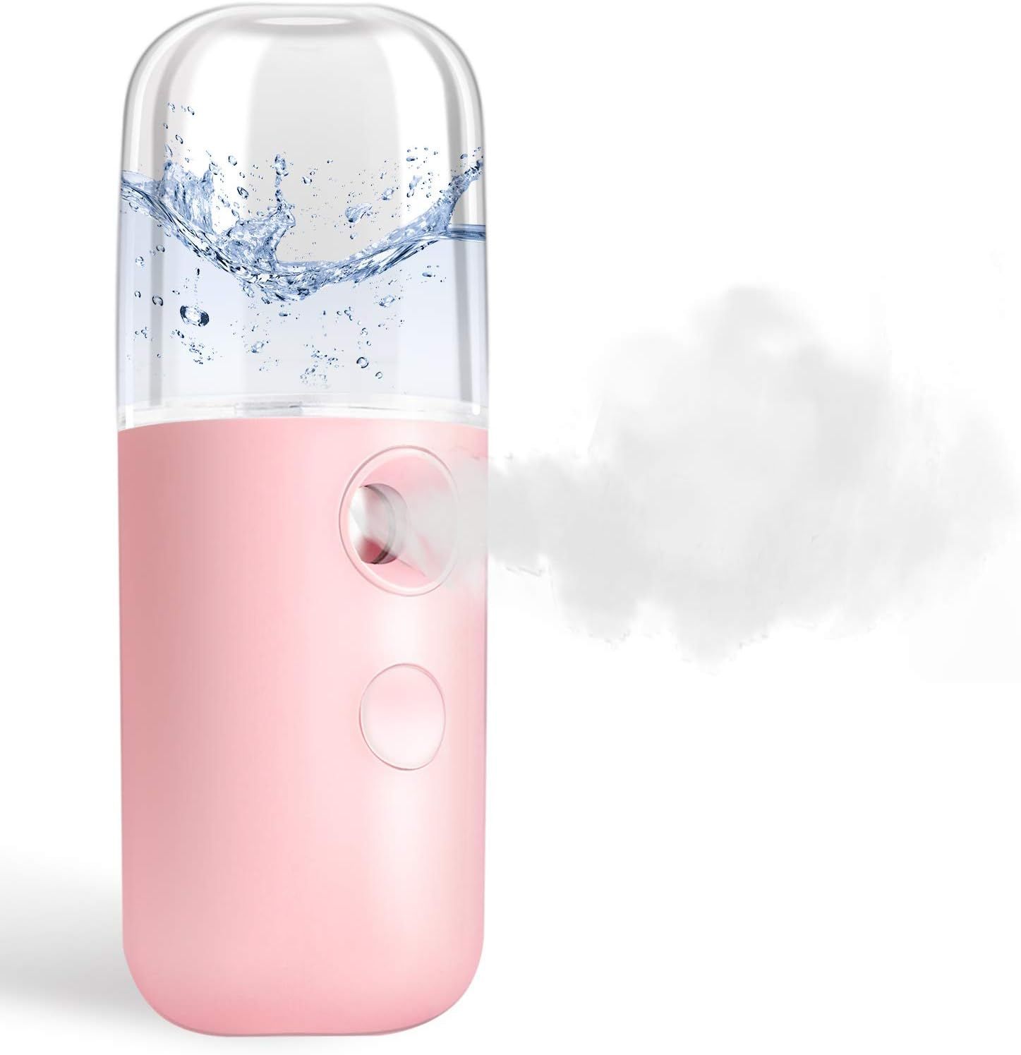 GIVERARE Nano Facial Steamer, Handy Mini Mister, USB Rechargeable Mist Sprayer, 30ml Visual Water... | Amazon (US)