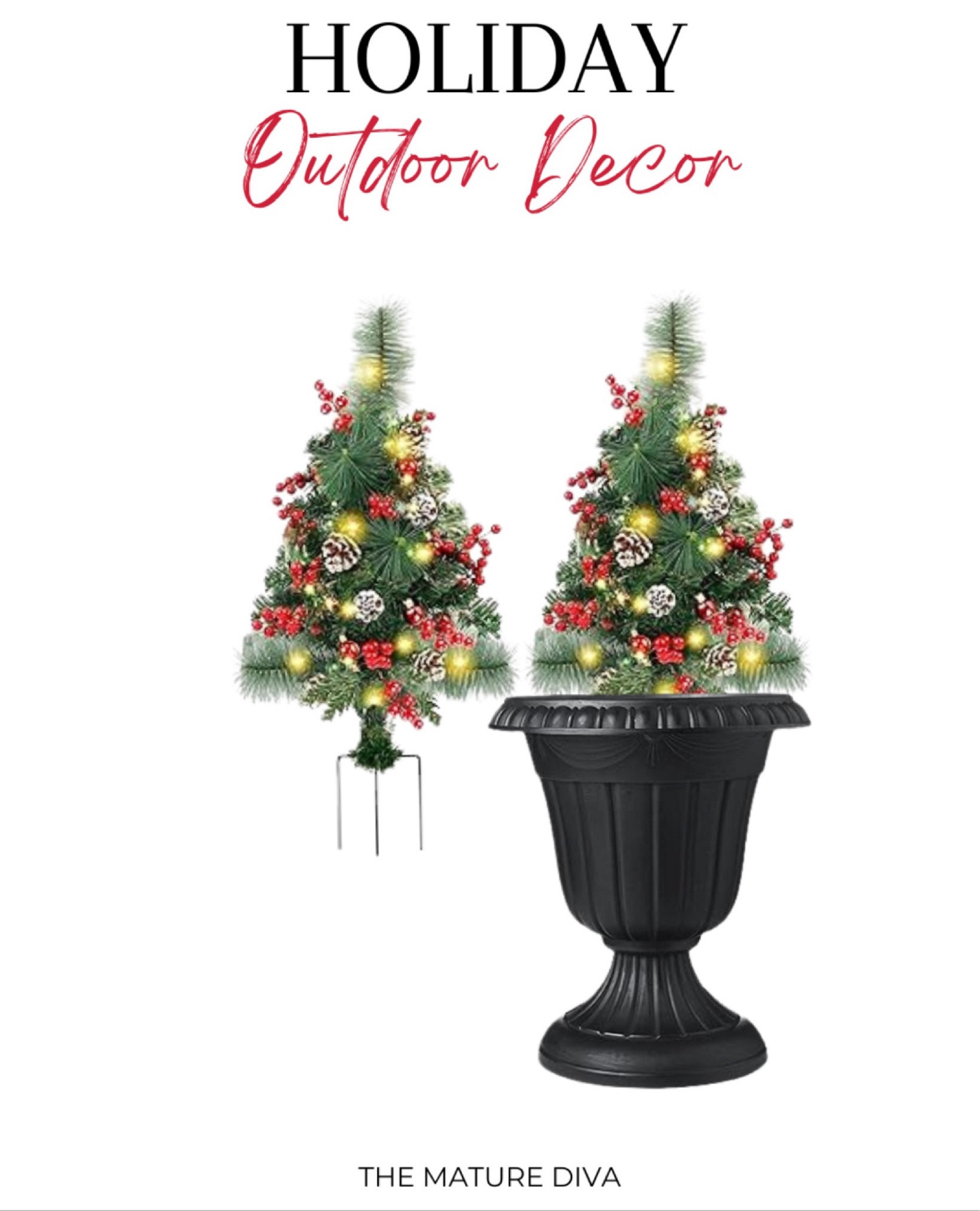 Holiday front porch decorating is a breeze with these ❄️

Comment SHOP below to receive a DM with the link to shop this post on my LTK ⬇ https://liketk.it/4UFUF #ltkhome #ltkholiday #ltkseasonal

#LTKHoliday #LTKHome #LTKGiftGuide