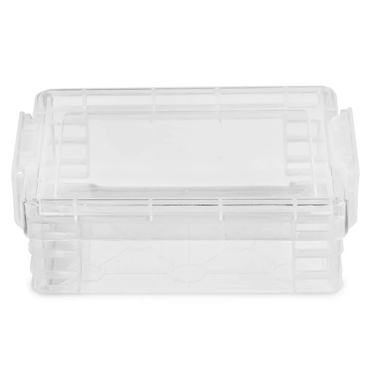 Pen + Gear Plastic Craft Storage Crayon Box, Clear Color, Desktop Organizer | Walmart (US)