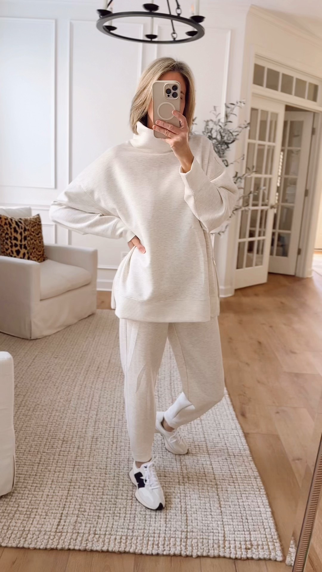 Very soft mock neck pullover with side zippers paired with cozy joggers. Perfect for running errands, lounging around the house or work from home day. 
Wearing small in both 



#LTKgrwm #LTKOver40 #LTKSeasonal