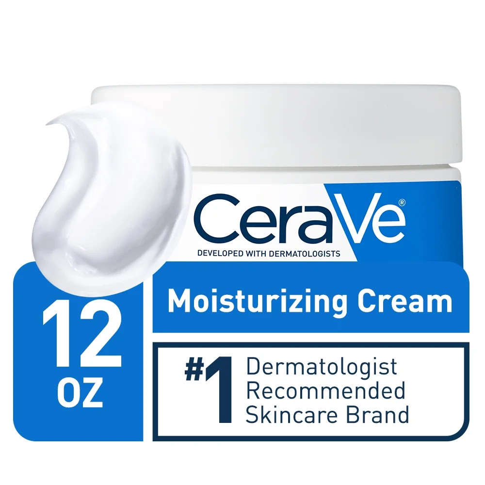 CeraVe Moisturizing Cream, Face and Body Moisturizer, 12 oz. | Walmart (US)