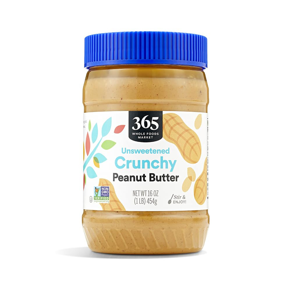 365 by Whole Foods Market, Peanut Butter Crunchy, Stir and Enjoy, 16 Ounce | Amazon (US)