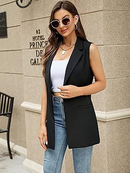 Kedera Women's Sleeveless Vest Blazer Fully Lined Spring Casual Open Front Work Office Tops Jacke... | Amazon (US)