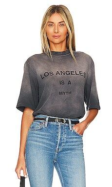 ANINE BING Avi Myth Los Angeles Tee in Charcoal from Revolve.com | Revolve Clothing (Global)