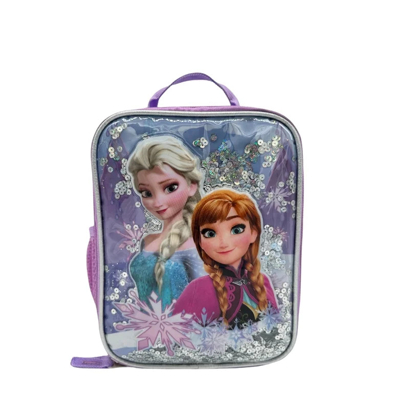 Disney Frozen Sister Strength Kids Insulated Reusable Lunch Bag with Mesh Water Bottle Pocket and... | Walmart (US)