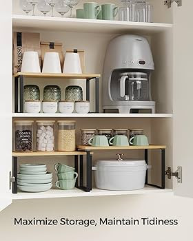 Versatile Storage Solution: Crafted from premium bamboo and metal, these sturdy spice racks offer... | Amazon (US)