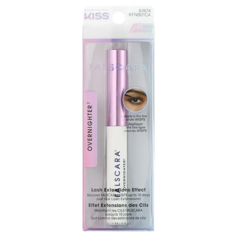 KISS FALSCARA Lash Clusters 14-Day Overnighter, Black, Net Wt. 5.2 g (0.18 oz.) | Walmart (US)