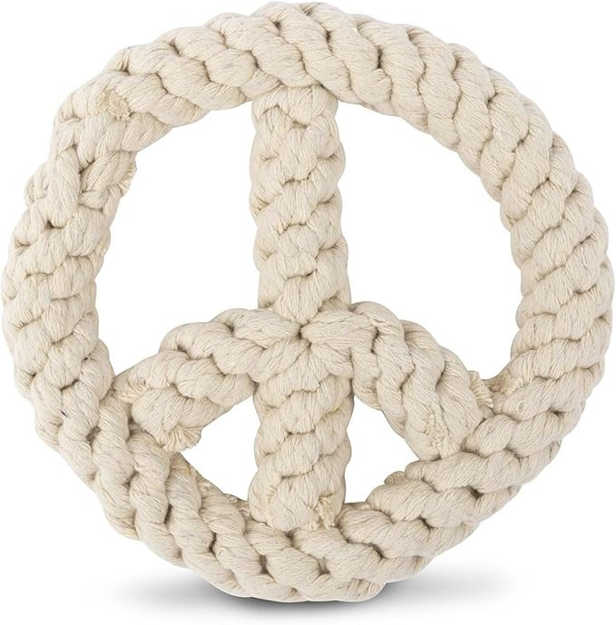 Harry Barker Rope Peace Dog Toy | Amazon (US)