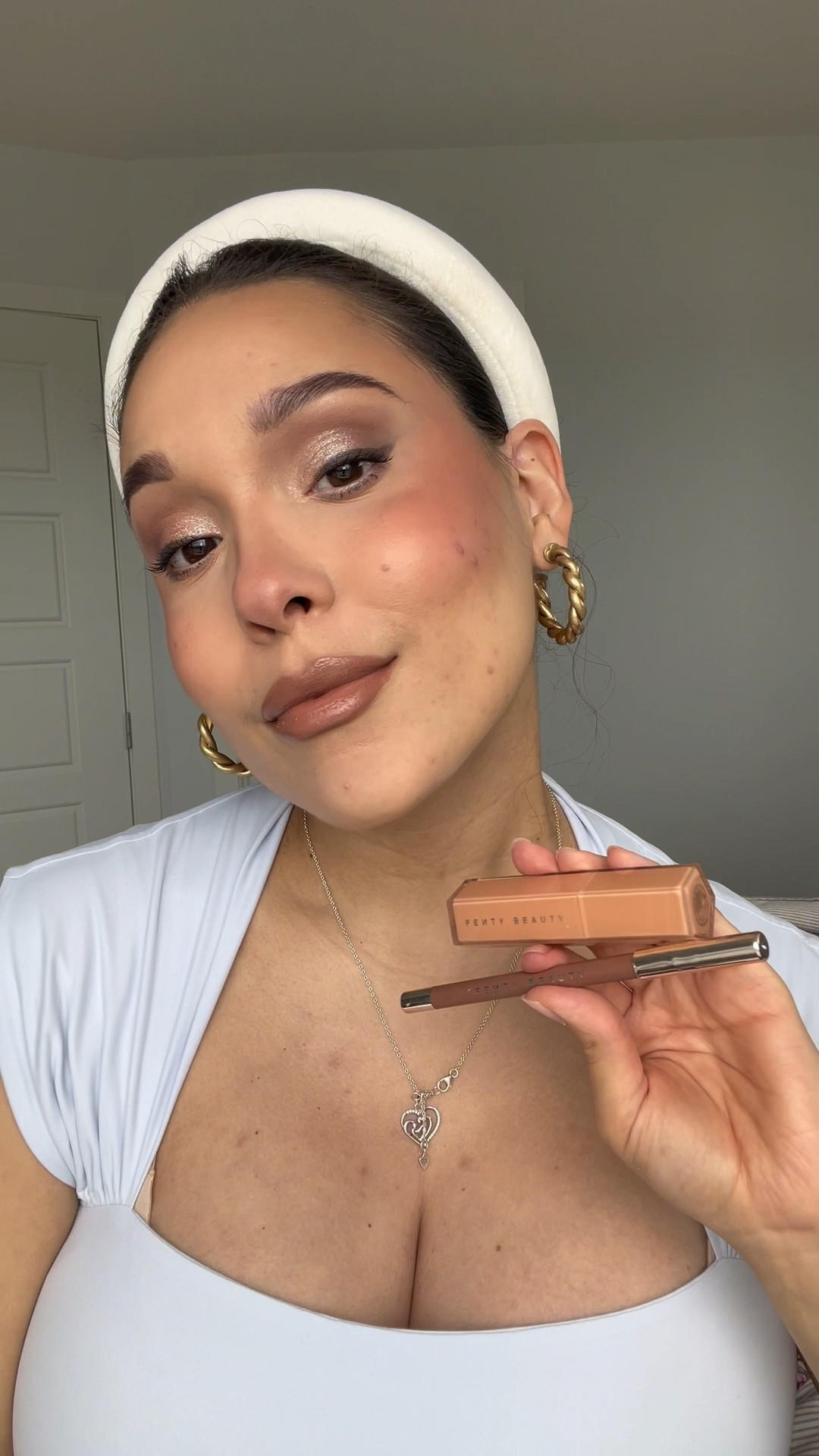 🤎 Lip Combo 🤎 
•
•
🤎 Trace’d Out Longwear Waterproof Pencil Lip Liner in PNUT BUTTA by #fentybeauty #lipliner 
🤎 Gloss Bomb Stix High-Shine Gloss Stick in Two’Lip Kiss by @fentybeauty #glossstick #lipcombo #grwm #grwmmakeup #fy 

#LTKbeauty #LTKcanada #LTKsummer