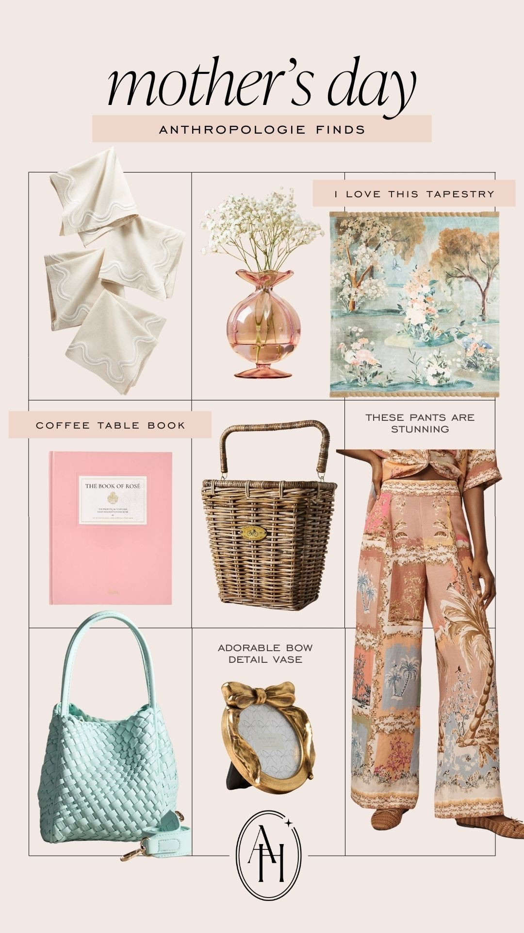 Mother's Day Anthropologie finds! These print pants are stunning and I'm loving this tapestry. 

#LTKHome #LTKSeasonal #LTKGiftGuide