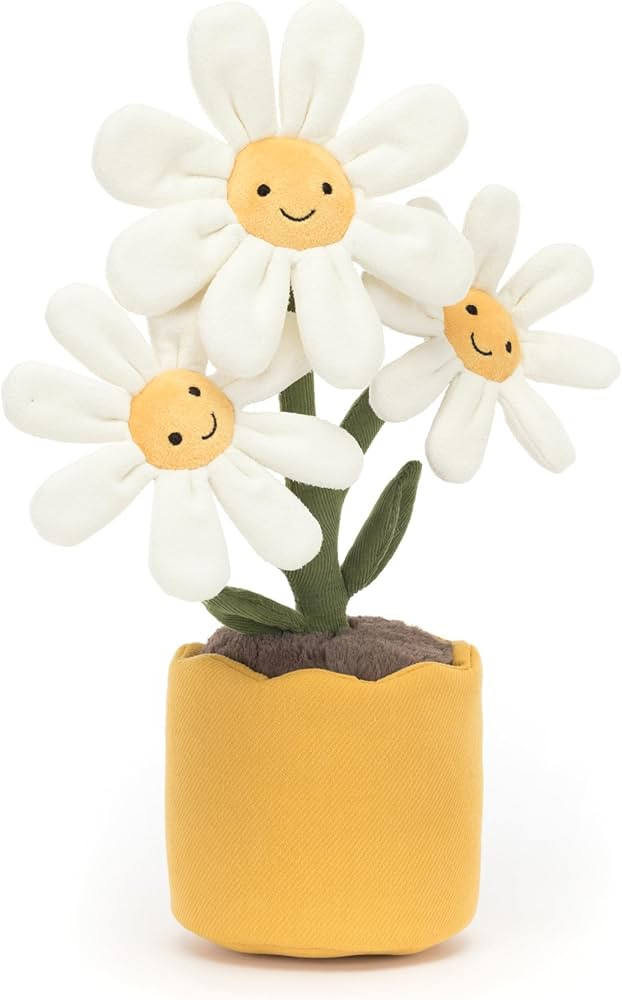 Jellycat Amuseables Daisy Pot Stuffed Toy, 13.5 inches - Plant & Flower Plush - Fun Décor & Gift | Amazon (US)