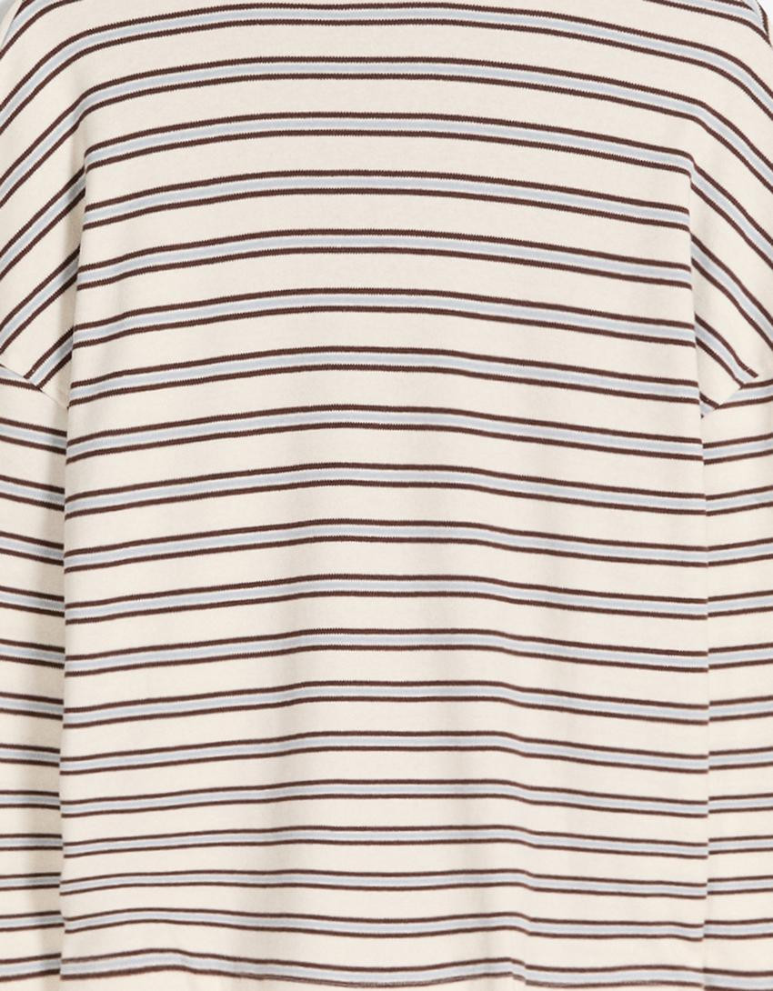 Long sleeve print T-shirt - T-shirts - Women | Bershka UK