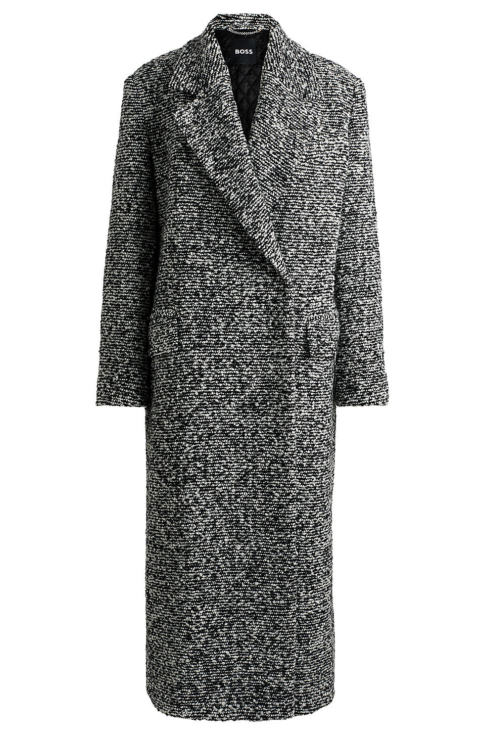 Oversize-fit coat in bouclé tweed | Hugo Boss (UK)