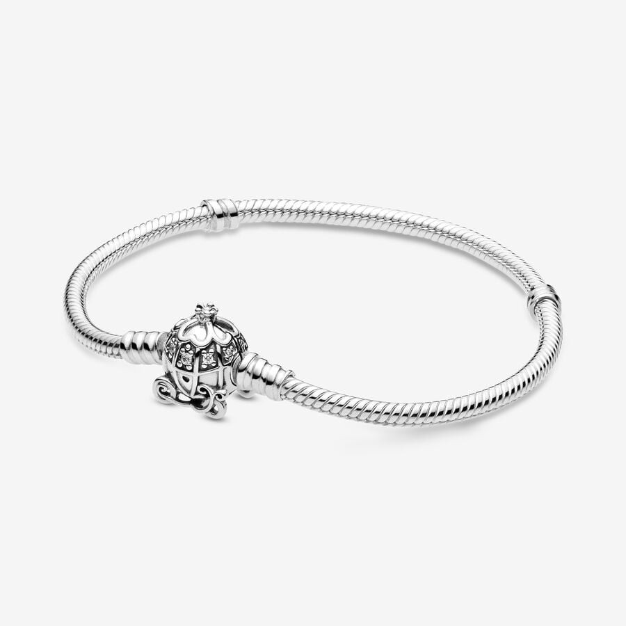 Disney Cinderella Pumpkin Coach Clasp Pandora Moments Bracelet | Pandora (US)