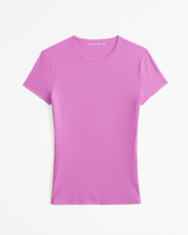 Soft Matte Seamless Tuckable Baby Tee | Abercrombie & Fitch (US)
