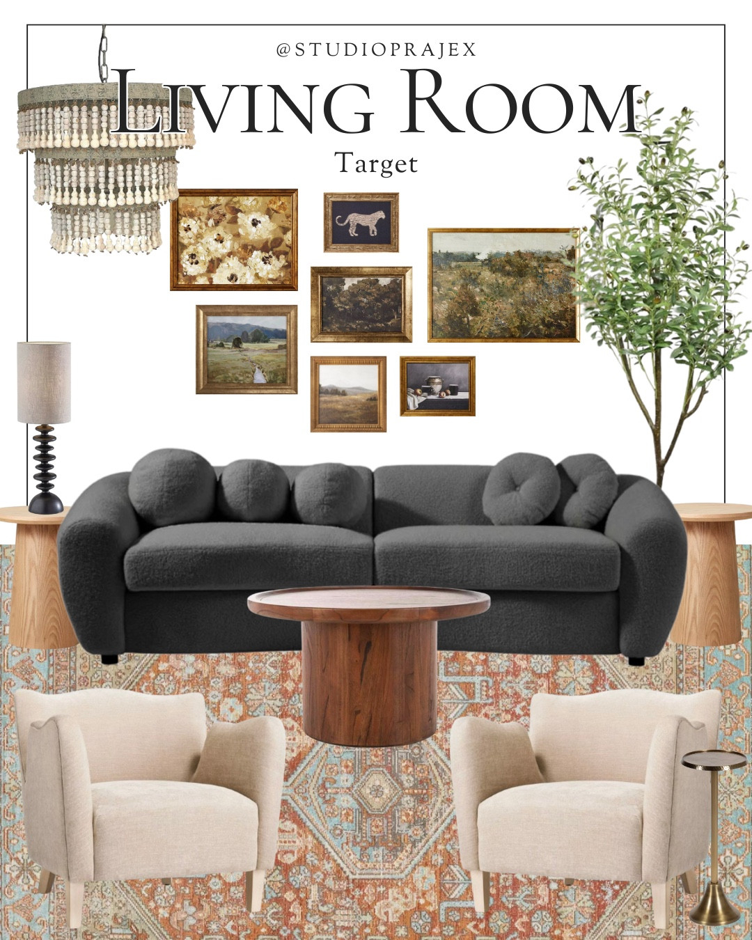 Would you believe me if I told you this entire design is Target? Well, believe it! Swipe for some paint color inspo to add some mood to this living room

1: French Gray by Farrow & Ball
2: Hopper Head by Farrow & Ball

Home | home decor | Target home | living room design | living room furniture | living room accent chair | area rug | gallery wall art | coffee table | side table | side table living room | amazon home | bedroom accent chair | neutral home decor | modern vintage | moody home decor | moody living room | accent chair bedroom | transitional home decor | design looks for less | target rug |

#LTKhome #LTKfamily #LTKstyletip