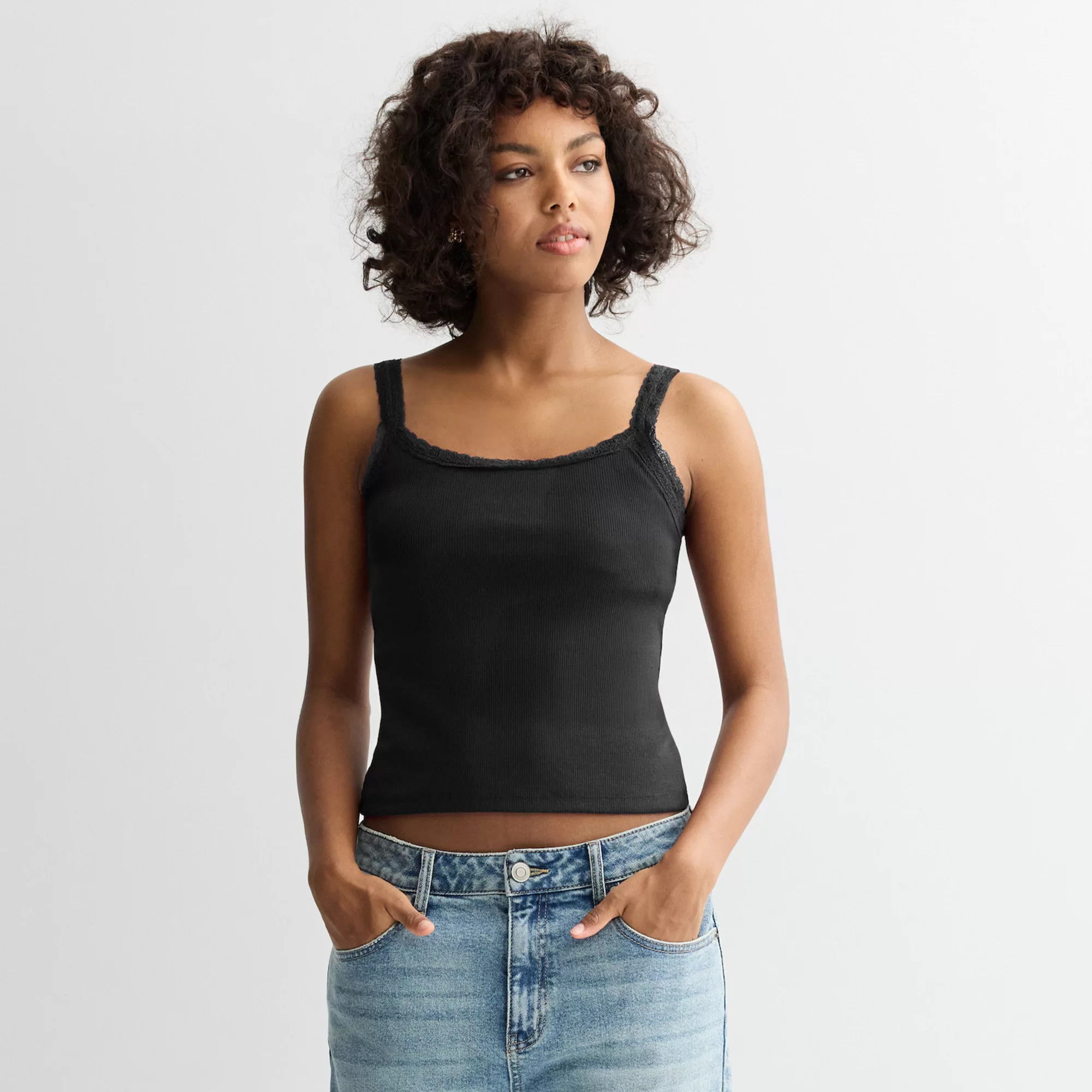 Juniors' SO® Lace Trim Cami | Kohl's