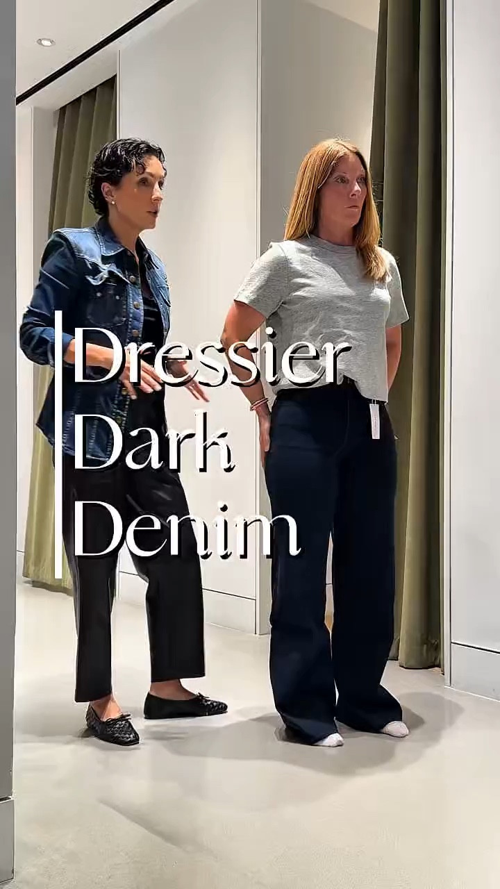 Comment SHOP and I will send the links!  This dark denim can be worn so many different ways!
Follow me on LTK@stylewitheugenia for more fashion tips .
#stylewitheugena #styledbyeugenia

#LTKMothersDay #LTKOver40 #LTKdayinmylife