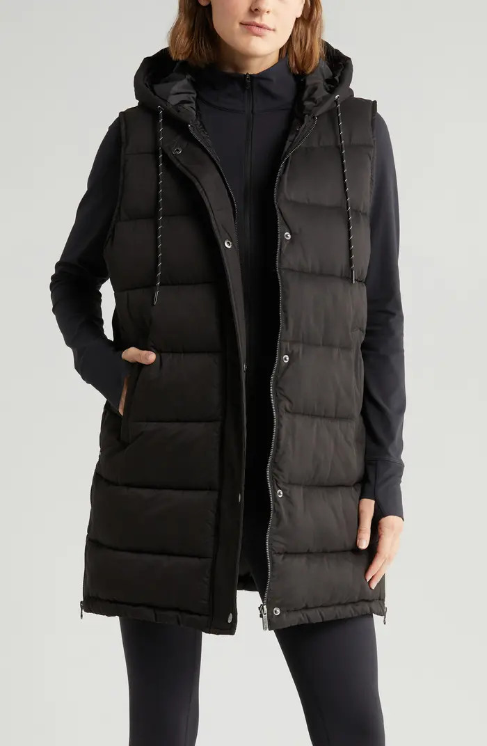 Long Hooded Puffer Vest | Nordstrom