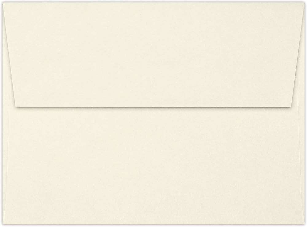 LUXPaper A6 Classic Linen Invitation Envelopes | 4 3/4" x 6 1/2" | Natural White | 70lb. Text | 5... | Amazon (US)