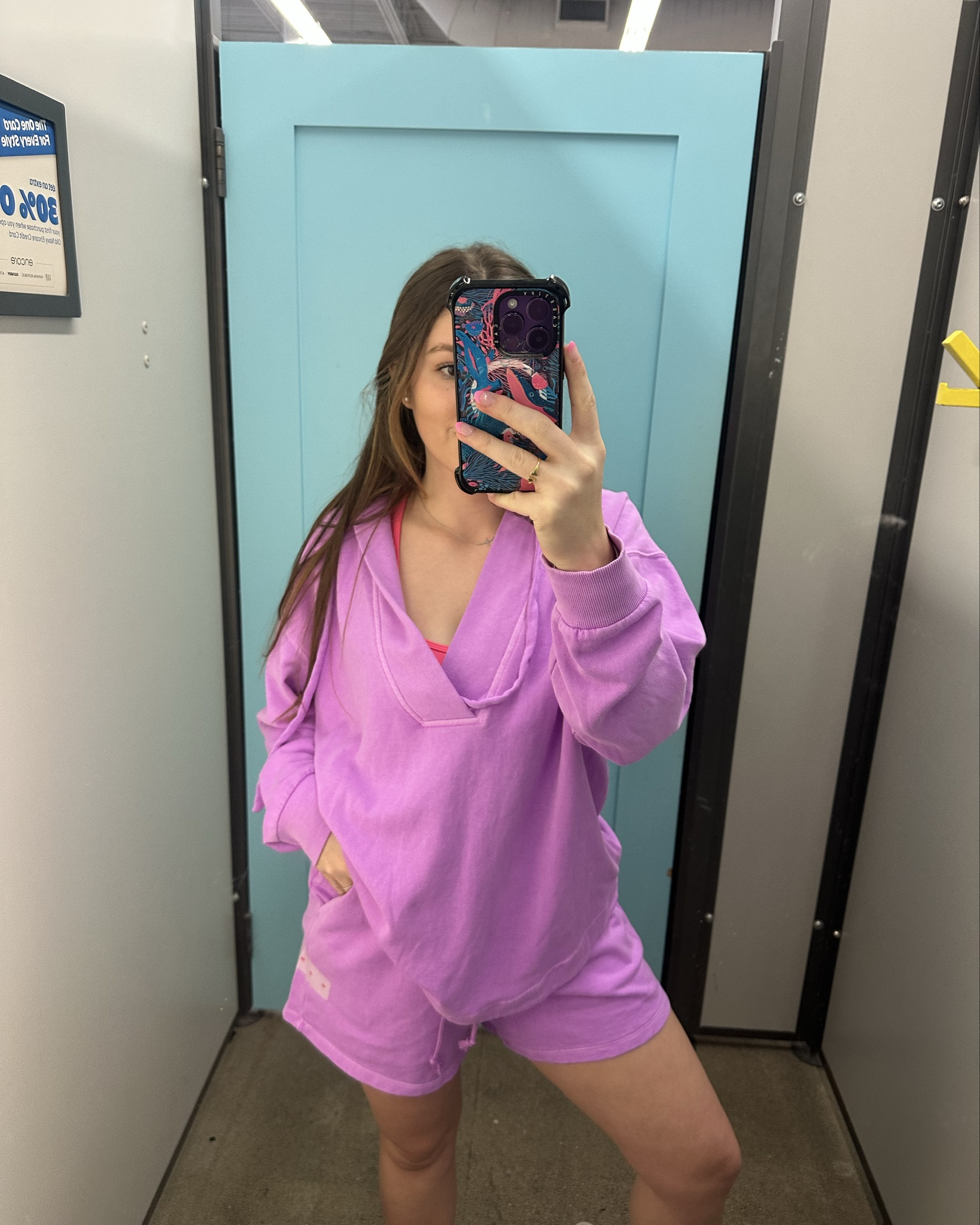 Old Navy spring set pictured is the purple shade in small top and bottom. I am typically a 24 in US sizing would say both the bottoms and top are a bit oversized compared to normal. I preferred the extra small in bottoms! ￼

Spring outfit, spring break, matching set, outfit inspo

#LTKootd #LTKSpringSale