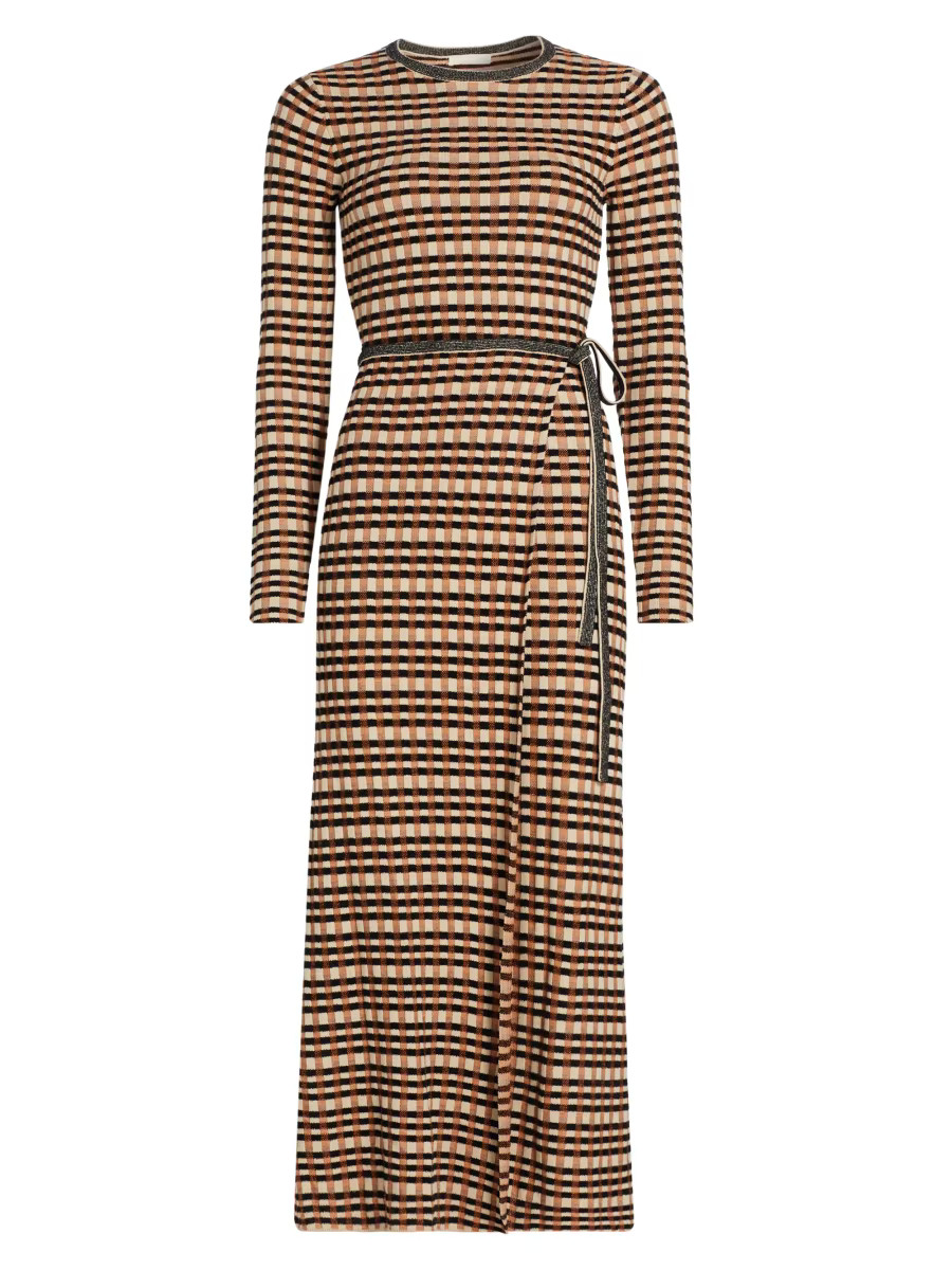 Checked Jacquard Anouk Midi Dress | Saks Fifth Avenue