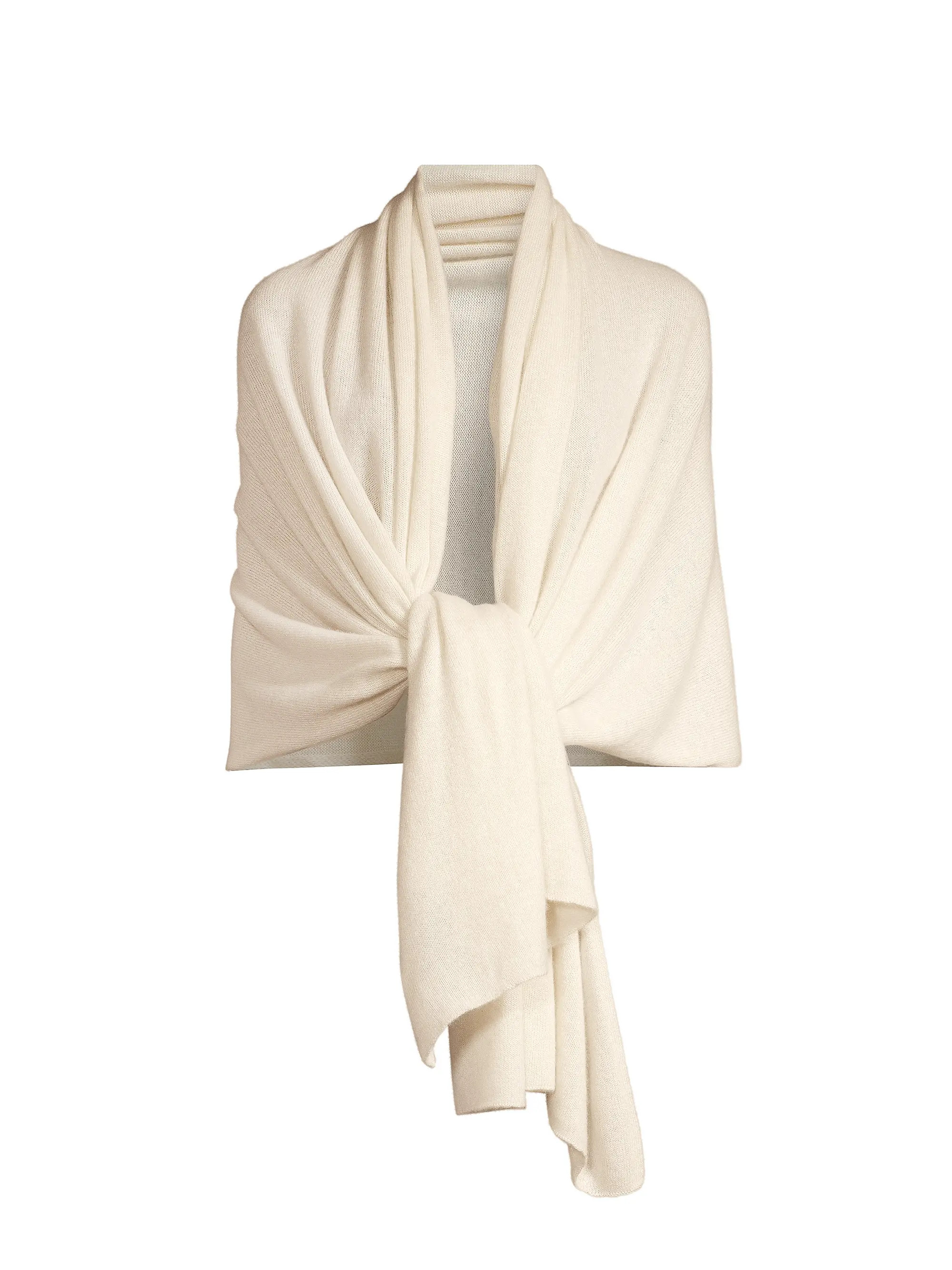 Shop White + Warren Cashmere Travel Wrap | Saks Fifth Avenue | Saks Fifth Avenue