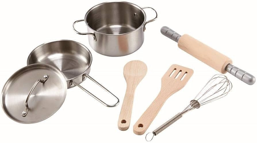 Hape Chef's Choice Cooking Kit Kid's Wooden Play Kitchen and Food Accessories Set | Amazon (US)
